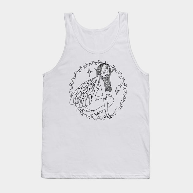 earth moon fae Tank Top by Kozmic Art